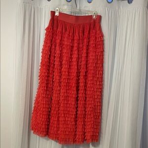 Boden Pink Ruffled Skirt